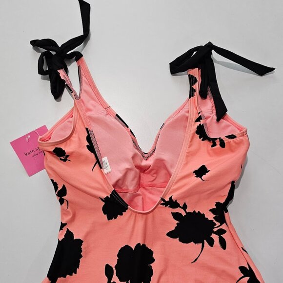 Kate Spade New York Printed Bow-Strap One-Piece Swimsuit - Picture 10 of 11